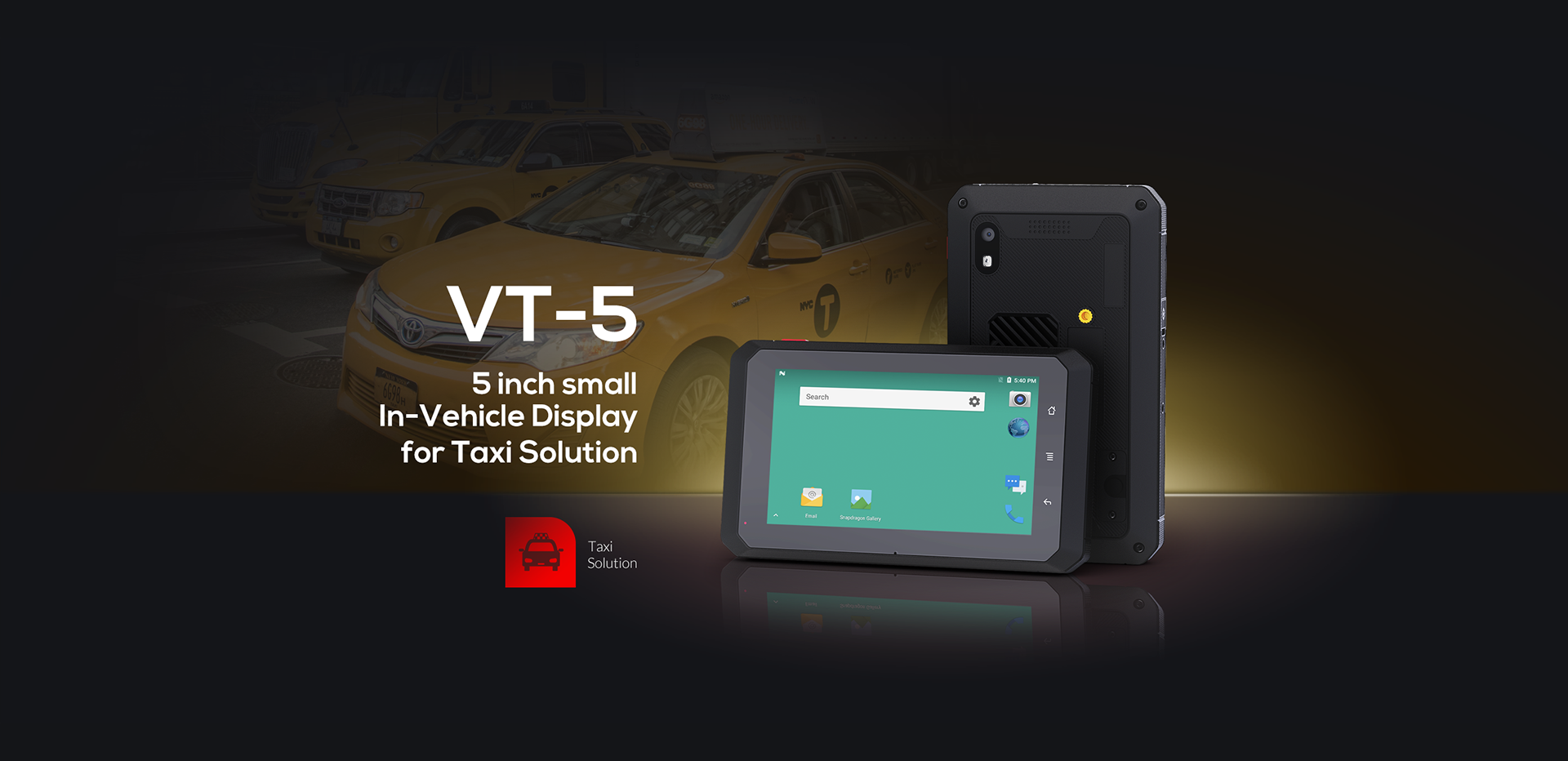VT-5-عرض صغير في السيارة لسيارة الأجرة إيفاد