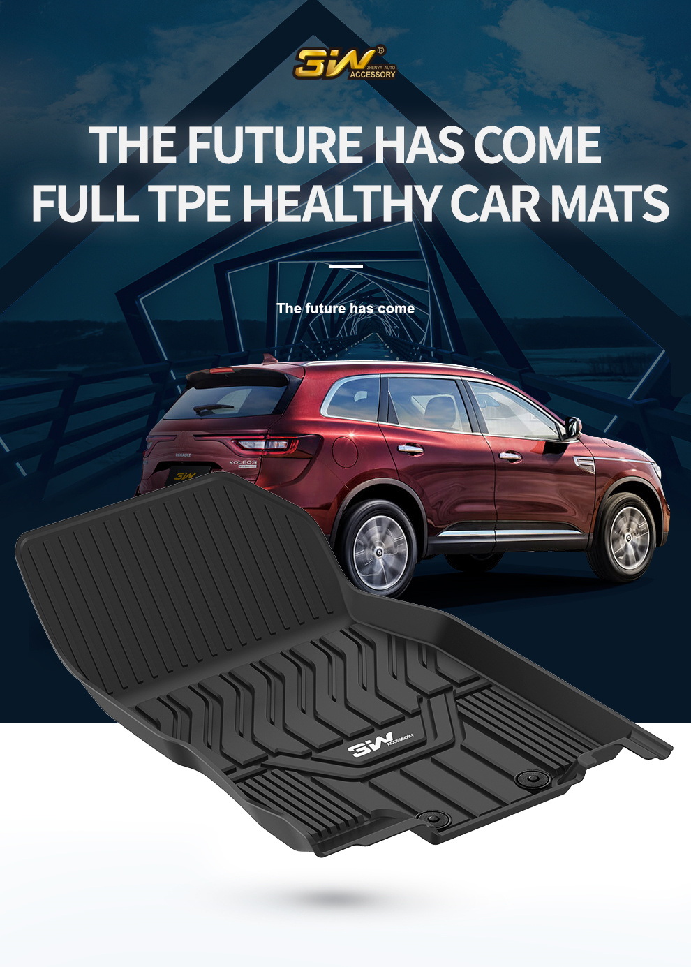 TPE car mat for Renault4