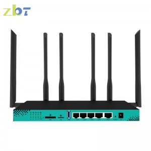 4G 5G 1200Mbps 11AC dual bands Gigabit Ports wireless router with Metal Case External High Gain Antennas