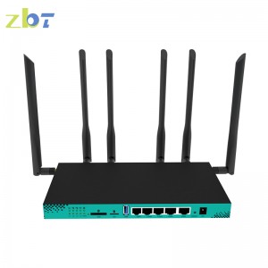4G 5G 1200Mbps 11AC dual bands Gigabit Ports wireless router with Metal Case External High Gain Antennas
