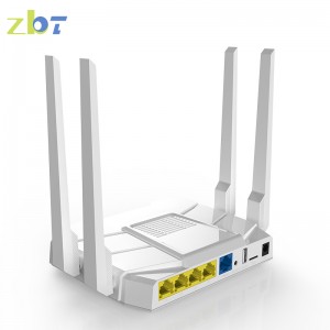 1200Mbps dual bands 3G 4G Gigabit Ports wireless router with Plastic Enclosure for Home/office/enterprise