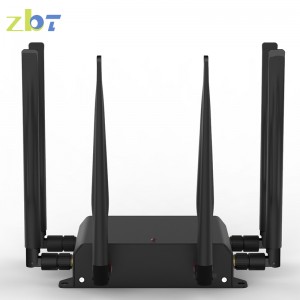 4G 5G 300Mbps 2.4G wireless router with Metal Case External High Gain Antennas