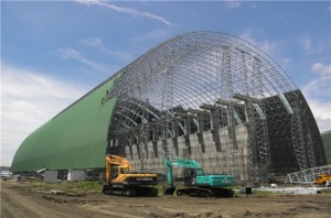 The space frame roofing storage in Philippines