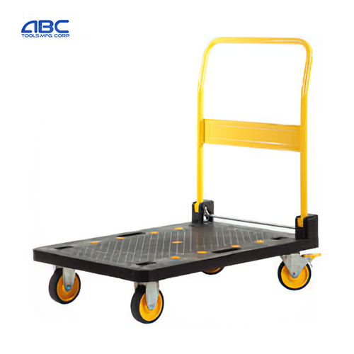 Тежкотоварна 150 кг 200 кг ръчна количка с издръжлива пластмасова платформа