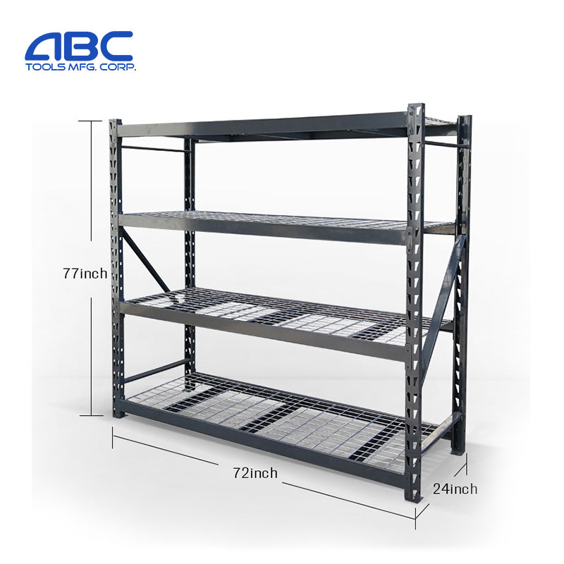 Heavy duty shelving system loading 1200lb 4  tier metal wire shelves rack Featured Image