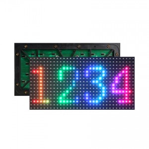 Kültéri P8 LED-modul, 256x128 mm-es paneles LED-kijelző, színes LED-képernyő