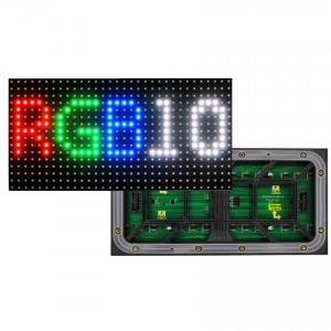 P10-LED-Modul für den Außenbereich, 320 x 160 mm, LED-Anzeige, Vollfarb-LED-Bildschirm