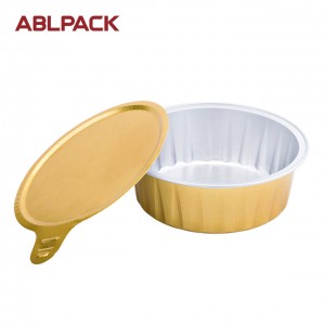 ABLPACK 100 ML/ 3,3 OZ алуминиумска фолија PET сад за храна со запечатувачки капаци