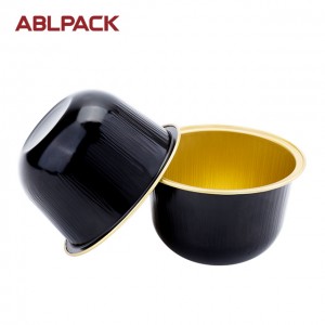 ABLPACK 170 ML/ 5,7 OZ обоени чаши за печење од алуминиумска фолија со дијамантски капак
