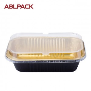 ABLPACK 620 ML/20,7 OZ alumiiniumfooliumist kaasavõetav toidukonteiner PET-kaanega
