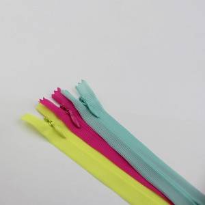 Invisible Zipper Attachment 3# nylon zip Invisible Lace Tape បិទចុង