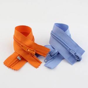 Nylon Zipper Pulls Suppliers 7# nylon zip 2-ways open end