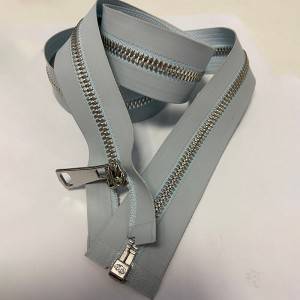 Fermetures à glissière en métal pour sacs à main 5 # métal zip Y dents ruban brillant étanche extrémité ouverte