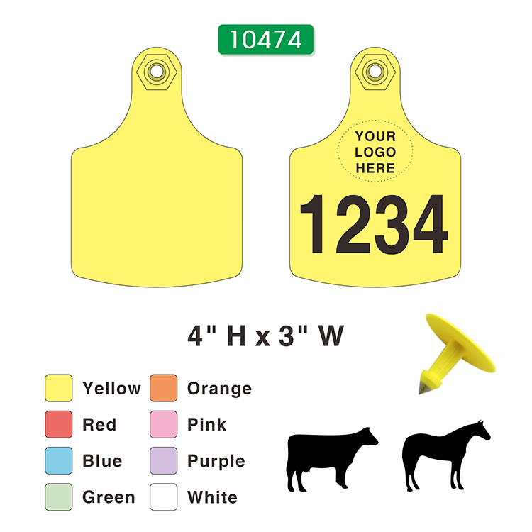 Maxi Cattle Ear Tags 10474, Livestock Ear Tags |Accory
