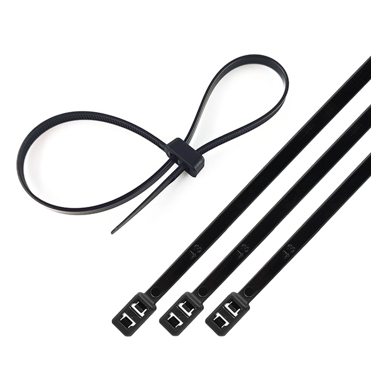 Kabelbindere med dobbelt hoved, Kabelbindere med dobbelt bundt, Kabelbindere i plast |Accory