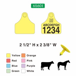 Etiquetes d'orella de vaca assegurades mitjanes 6560, etiquetes d'orella d'animals |Accor