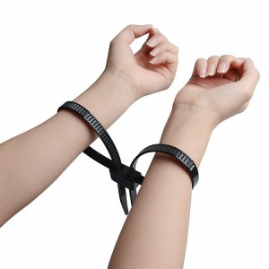 Nylon Handcuff, Nylon Disposable Handcuff, Disposable Zip Tie Handcuffs |Accory