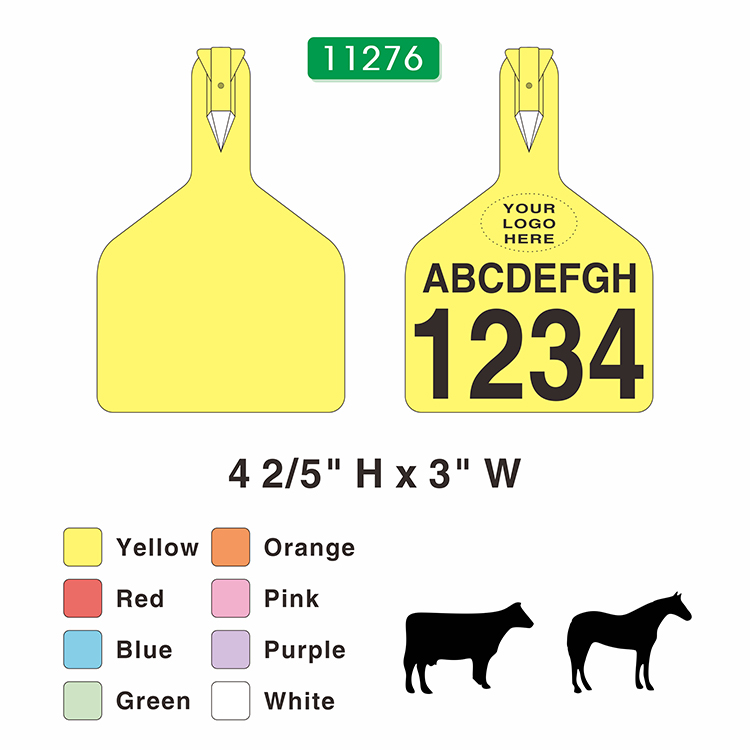 One-Piece Cow Ear Tags, Z Tags 11276 |Accory