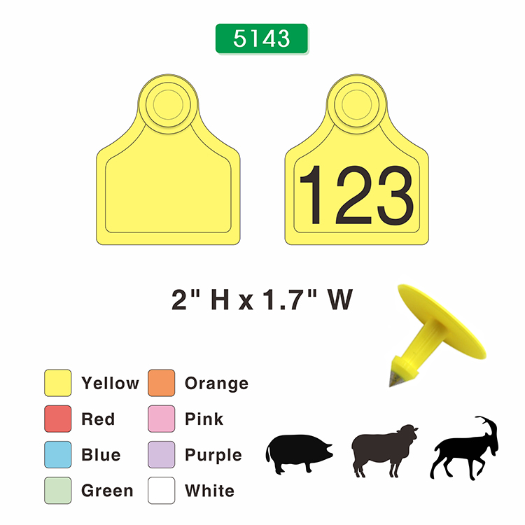Marcas de orelha para suínos segurados, etiquetas de identificação para porcos |acessório