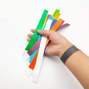 Tyvek wristbands, Self Adhesive wristbands, Paper wristbands |ايڪوري