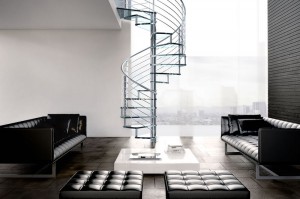 Metal Anti-Rust Steel Spiral Staircase for Small Space
