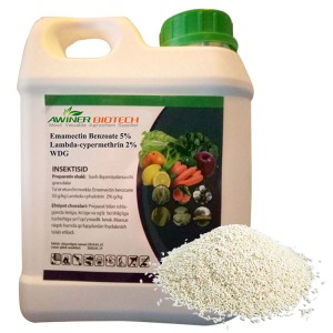 Sistemik pestisitler Systemisk teknisk 95tech emamectinbenzoat 5wdg 5% plantevernmiddel – lambda-cyhalothrin 2%wdg