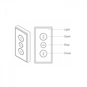 Smart Curtain Motor සමඟ වැඩ කිරීමට HUNTER 101 Remote