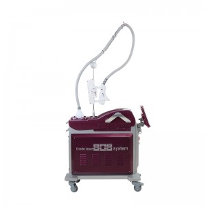 Purple horizontal style diode hair removal equipment