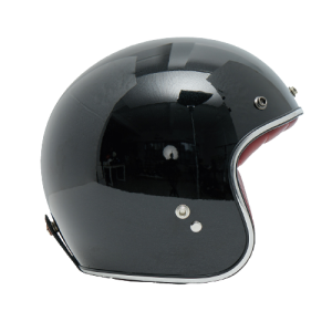 OPEN FACE HELM A500 GLOSSY BLACK