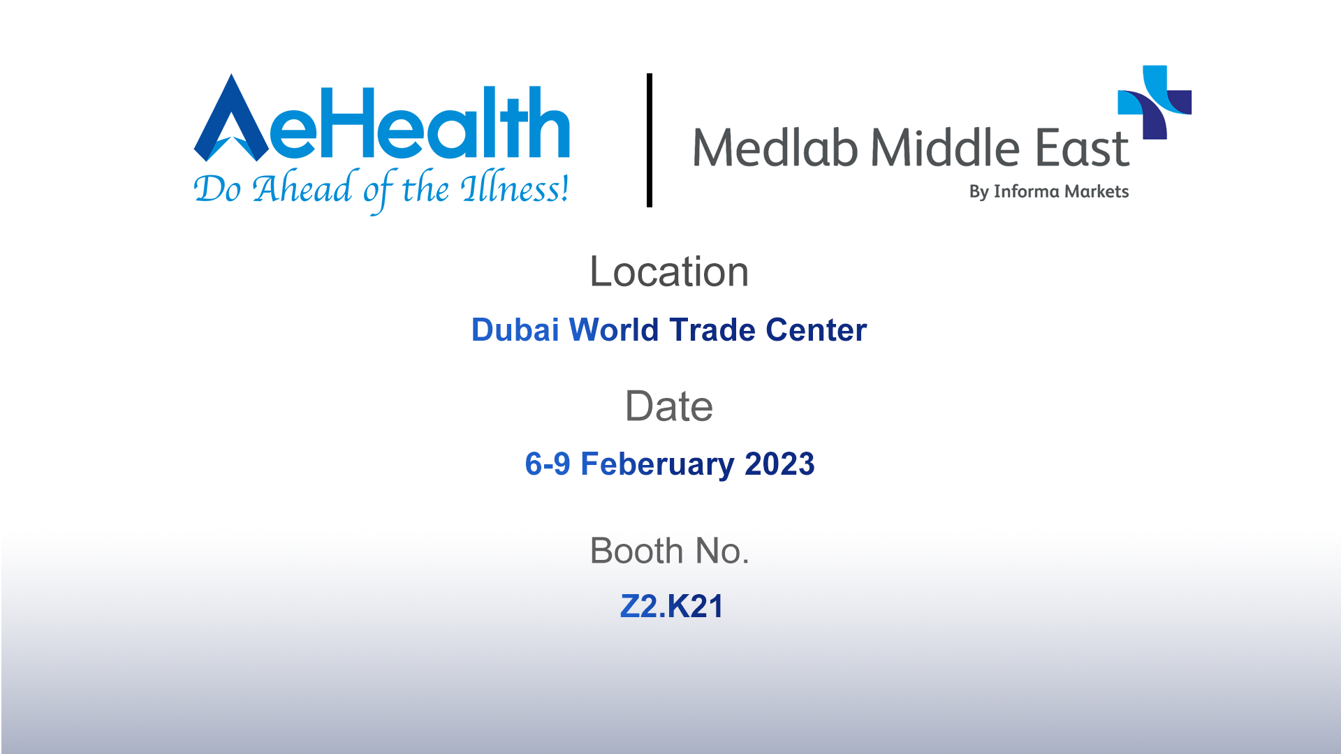 Medlab အရှေ့အလယ်ပိုင်း 2023၊ ပြီးပြည့်စုံသော ကန့်လန့်ကာခေါ်ဆိုမှု။