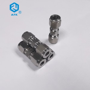ឧបករណ៍បង្ហាប់ 1/2 12mm គុណភាពខ្ពស់ 316 Stainless Steel Connector Pipe Fitting Ferrule Fittings