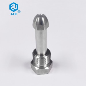 I-AFK Stainless Steel Male Thread CGA510 Cylinder Joint