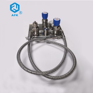 R5200 nerūsējošā tērauda pusautomātiskā pārslēgšanas sistēma ir piemērota slāpekļa skābekļa ūdeņraža metāna acetilēna argona hēlija gaisam