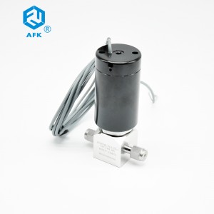 Válvula neumática de diafragma de aceiro inoxidable de gas de alta pureza 1/4 de polgada de alta presión