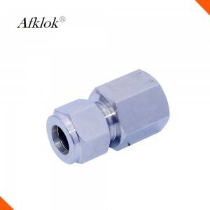 Nitrogen Fitting 1/4 ngadto sa 3/8 Stainless Steel Gas Female Connector