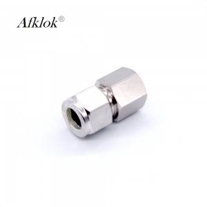 Nitrogen Fitting 1/4 ngadto sa 3/8 Stainless Steel Gas Female Connector