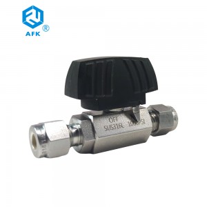 AFK Steel 316 Instrument Low Pressure 2 Way Ball Valve 1000PSI