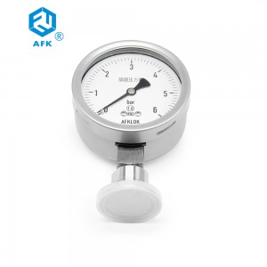 AFK Stainless Steel Gas Differinsjaaloperator Manometer Membran Pressure Gauge 6bar
