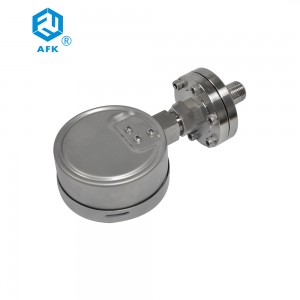 AFK Stainless Steel 316 Threaded Diaphragma Pressure Gauge 2000KPa