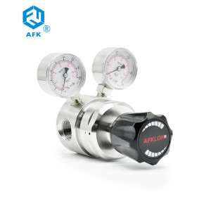 AFK нерѓосувачки челик индустриски кислород/водород/азот/регулатор на цилиндричен вентил за гас 1000 psi