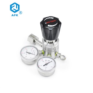 Regulador de presión de precisión de óxido nitroso de etapa única de acero inoxidable de alta presión AFK 25Mpa OEM ODM