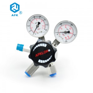 Dual Stage Regulator Propane Adjusting Gas High Pressure Regulator with Pressure Gauge