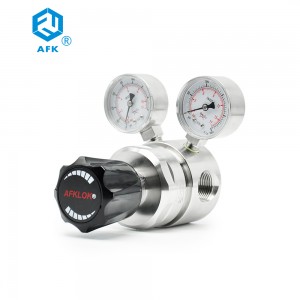AFK Stainless Steel Industrial Oxygen/Hydrogen/Nitrogen/Argon Gas Cylinder Regulator Valve 1000psi