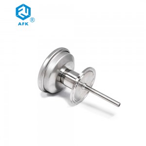 AFK औद्योगिक डायल अक्षीय क्विक चक द्वि-धातू फ्लॅंज थर्मोमीटर 100