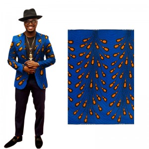 2021 New Ankara Fabric Africlife Wax African Fabric Print Blue High Quality Comfortable Cotton  24FS1115