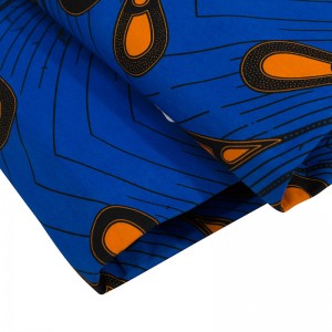 2021 New Ankara Fabric Africlife Wax African Fabric Print Blue High Quality Comfortable Cotton  24FS1115