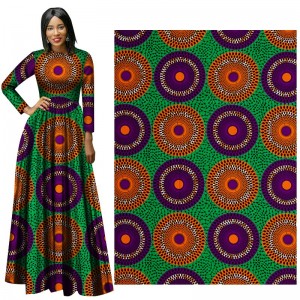 Ankara African Real Wax Prints Fabric African Cotton Fabric Classic Graphic Patterns 24FS1214-A/B/C