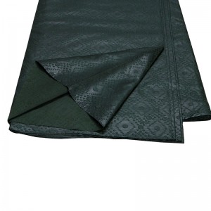 100% Polyester Jacquard Fabric Solid Dark Green Color for Sewing Men Robe Clothing CS3288