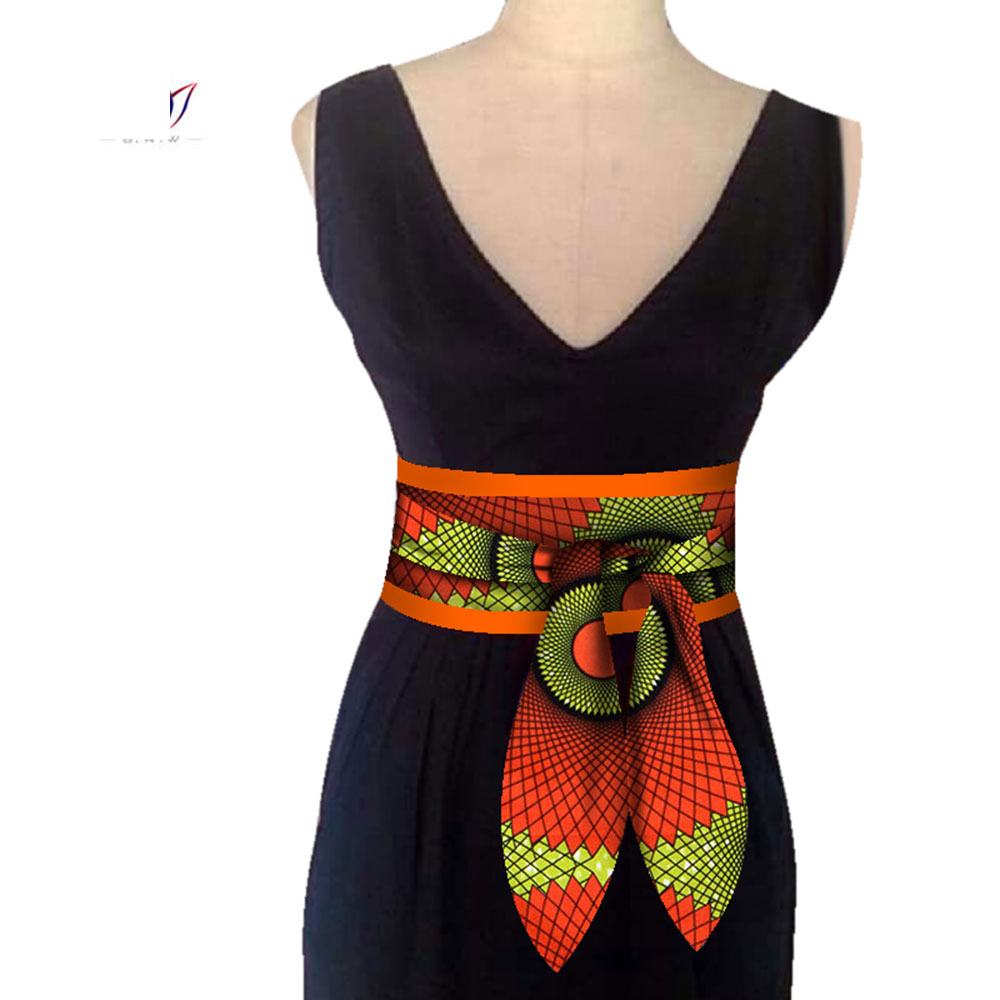 African Print Ankara Peplum Belt  For Women Button Skirts Gift Handmade WYB268