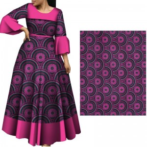 New Soft Africa Cotton Fabric 2021 Ankara Dresses Nigerian Batik 6 Yards/Lot Material 40FS1401